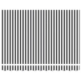 Tenda da Sole Retrattile Manuale Antracite e Bianco 300x250 cm