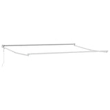 Tenda Retrattile Antracite e Bianca 4x3 m Tessuto e Alluminio