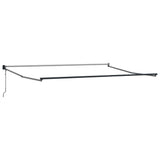 Tenda Retrattile Antracite e Bianca 4x3 m Tessuto e Alluminio