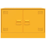 Mobili TV 2 pz Giallo Senape 67x39x44 cm in Acciaio