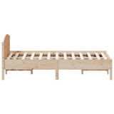 Letto senza Materasso 140x190 cm in Legno Massello di Pino