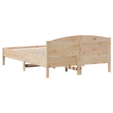 Letto senza Materasso 140x190 cm in Legno Massello di Pino