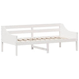 Dormeuse senza Materasso Bianca 90x200 cm Legno Massello Pino