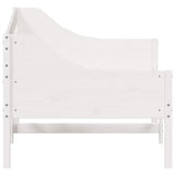 Dormeuse senza Materasso Bianca 90x200 cm Legno Massello Pino