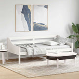 Dormeuse senza Materasso Bianca 90x200 cm Legno Massello Pino