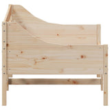 Dormeuse senza Materasso 90x190 cm in Legno Massello di Pino