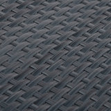 Paravento da Balcone Antracite 300x80 cm in Polyrattan