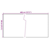 Paravento da Balcone Antracite 400x80 cm in Polyrattan