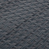 Paravento da Balcone Antracite 1000x80 cm in Polyrattan