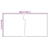 Paravento da Balcone Antracite 1000x80 cm in Polyrattan
