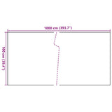 Paravento da Balcone Antracite 1000x100 cm in Polyrattan