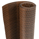 Paravento da Balcone Marrone e Nero 500x80 cm in Polyrattan