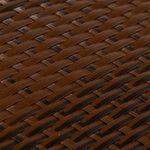Paravento da Balcone Marrone e Nero 500x80 cm in Polyrattan