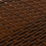Paravento da Balcone Marrone e Nero 500x80 cm in Polyrattan