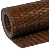 Paravento da Balcone Marrone e Nero 500x80 cm in Polyrattan