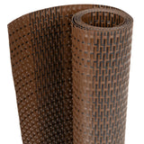 Paravento da Balcone Marrone e Nero 600x80 cm in Polyrattan
