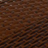 Paravento da Balcone Marrone e Nero 600x80 cm in Polyrattan
