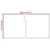 Paravento da Balcone Marrone Chiaro 300x80 cm in Polyrattan