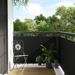 Paravento da Balcone Nero 400x80 cm in Polyrattan