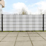 Schermi da Balcone 10 pz Bianchi 255x19 cm in Polyrattan