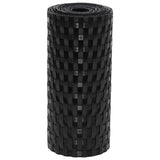 Schermi da Balcone 5 pz Neri 255x19 cm in Polyrattan