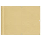 Paravento da Balcone Sabbia 75x800 cm 100% Poliestere Oxford