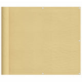 Paravento da Balcone Sabbia 90x700 cm 100% Poliestere Oxford