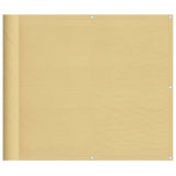 Paravento da Balcone Sabbia 90x800 cm 100% Poliestere Oxford