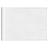 Paravento da Balcone Bianco 75x700 cm 100% Poliestere Oxford