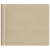 Paravento da Balcone Beige 90x800 cm 100% Poliestere Oxford