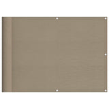 Paravento da Balcone Tortora 75x700 cm 100% Poliestere Oxford