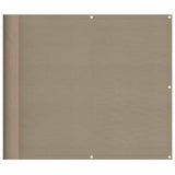 Paravento da Balcone Tortora 90x800 cm 100% Poliestere Oxford