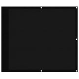 Paravento da Balcone Nero 90x800 cm 100% Poliestere Oxford