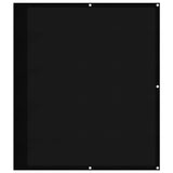 Paravento da Balcone Nero 120x700 cm 100% Poliestere Oxford