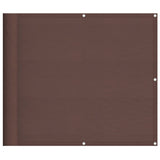 Paravento da Balcone Marrone 90x700 cm 100% Poliestere Oxford
