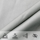 Vela Parasole Grigio Chiaro 6x3 m 100% Poliestere Oxford