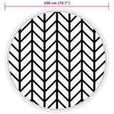 Tappeto da Esterno ARAKIL Grigio 200 cm in PP