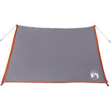 Tenda da Campeggio 2 Persone Grigio e Arancione Impermeabile