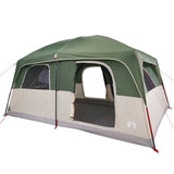 Tenda Familiare Cabina per 8 Persone Verde Impermeabile