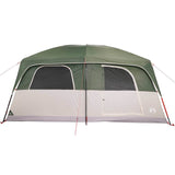 Tenda Familiare Cabina per 8 Persone Verde Impermeabile