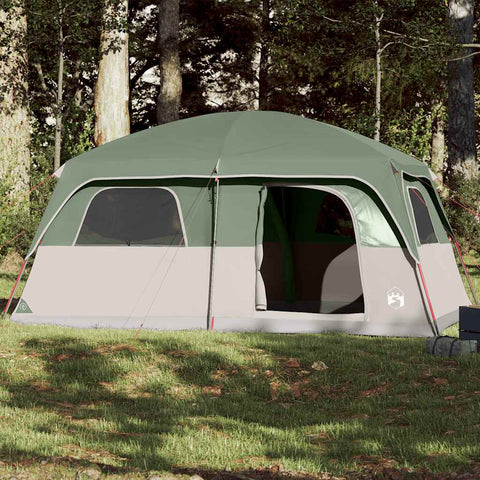 Tenda Familiare Cabina per 10 Persone Verde Impermeabile