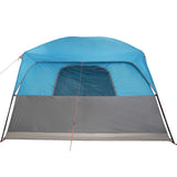 Tenda Familiare Cabina per 10 Persone Blu Impermeabile