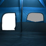 Tenda Familiare Cabina per 10 Persone Blu Impermeabile