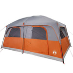 Tenda Familiare Cabina 10 Persone Grigia Arancione Impermeabile