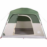 Tenda da Campeggio a Cabina per 4 Persone Verde Impermeabile