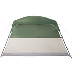 Tenda da Campeggio a Cabina per 4 Persone Verde Impermeabile