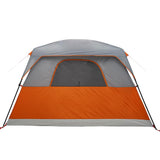 Tenda da Campeggio a Cabina 4 Persone Arancione Impermeabile