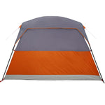 Tenda da Campeggio a Cabina 4 Persone Arancione Impermeabile