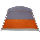 Tenda da Campeggio a Cabina 4 Persone Arancione Impermeabile