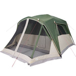 Tenda da Campeggio a Cupola per 6 Persone Verde Impermeabile